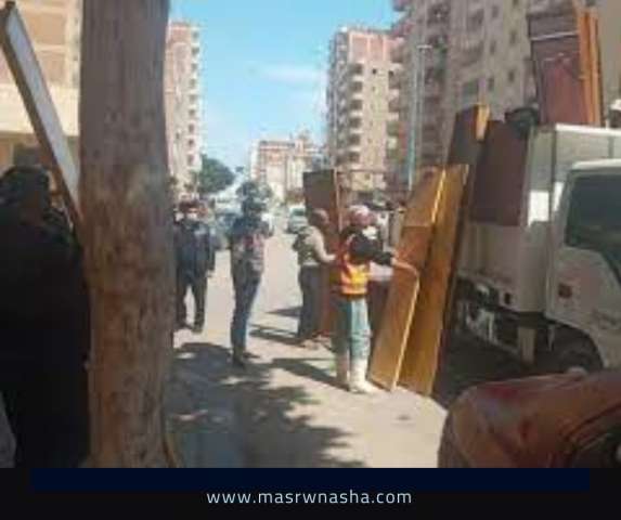 تشميع ١٠ محلات موبيليا مخالفة في مدينة مرسى مطروح