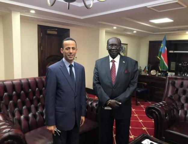 سفير مصر في جوبا ووزير شئون الرئاسة الجديد بجنوب السودان