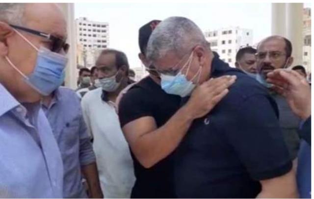 انهيار احمد شوبير اثناء تشييع جنازة شقيقة الأصغر