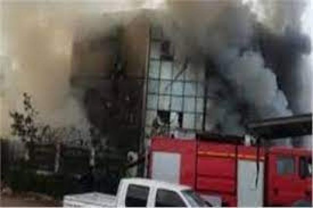 حريق مصنع ولاعات في بن يسويف 