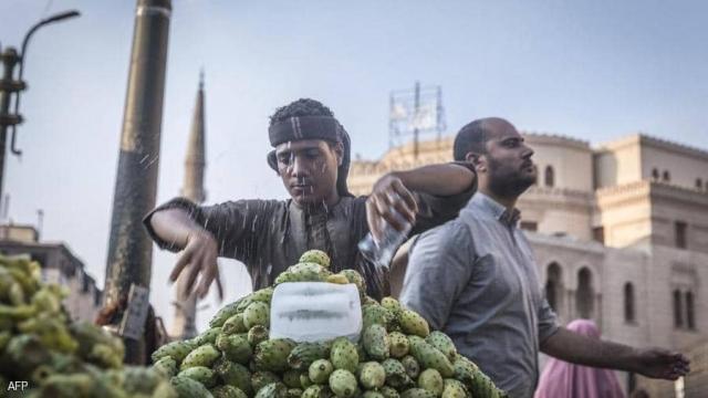 أحد باعة التين الشوكي في مصر