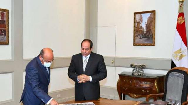 الرئيس عبد الفتاح السيسي خلال اجتماعه اليوم مع وزير العدل