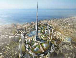 استئناف بناء برج جدة أطول برج في العالم