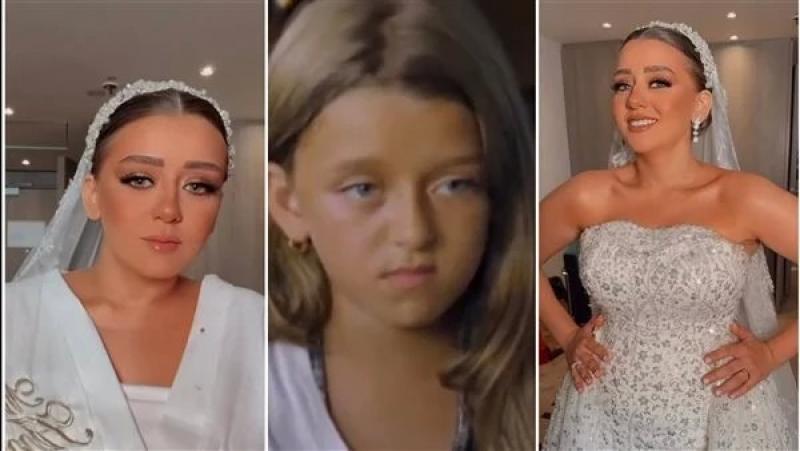 ”سو” بقت عروسه : طفله مسلسل الكبير اوى تحتفل بزفافها .. والجهور ” إزاى كبرت كدة”