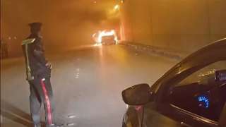 تفحم جثـ.ـة سائق داخل سيارة نقل في الشيخ زايد