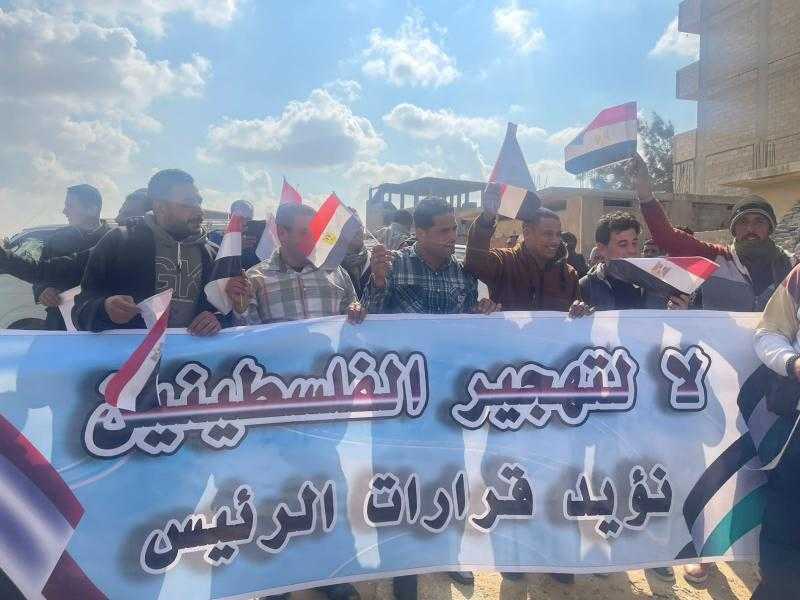 أهالي كفر الشيخ من معبر رفح: نؤيد قرارات الرئيس السيسي.. لا التهجير