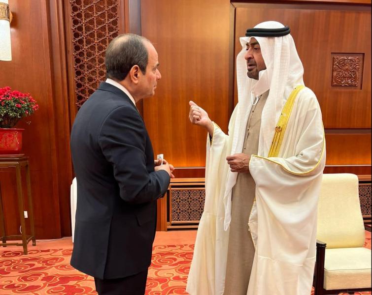 محمد بن زايد والسيسي