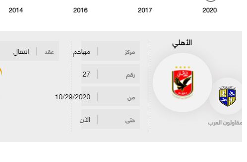 بطولات اللاعب طاه محمد