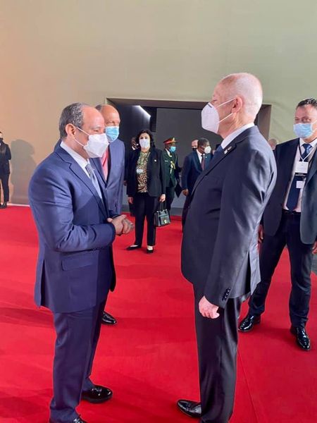 الرئيس السيسي والرئيس التونسي قيس سعيد